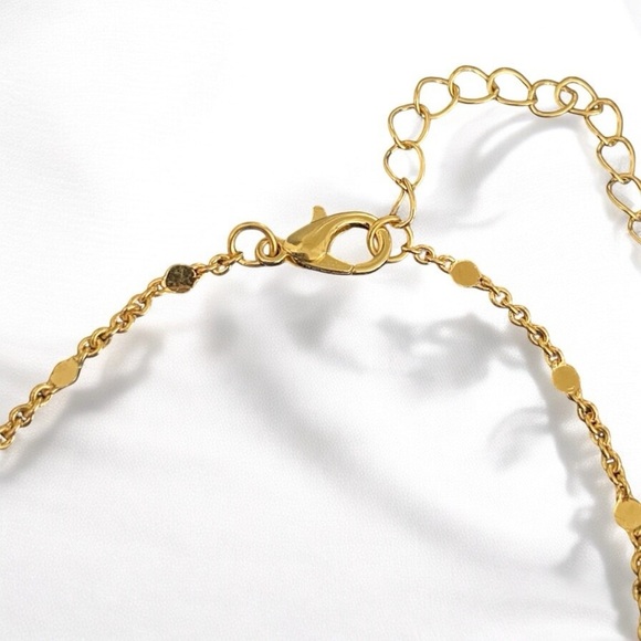 Gold plated mirror women’s 6.7  bracelet. Adjustable to make larger - Picture 4 of 4